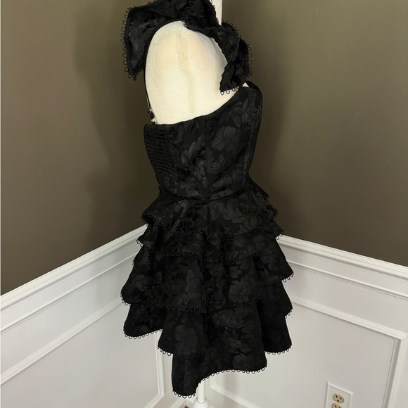 C Chapman Black Patisserie Cocktail Dress. Size 0. - Picture 6 of 6